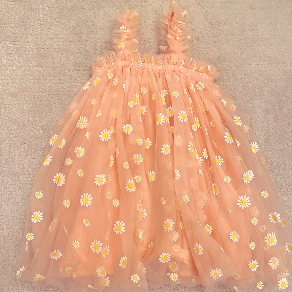 PEACHY DAISY TULLE DRESS Lola and the Boys